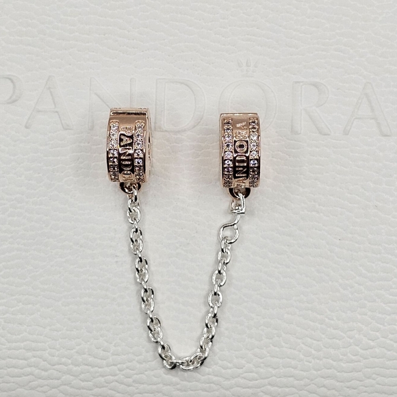 Authentic Pandora Two Safety Chain Clip - Picture 9 of 9